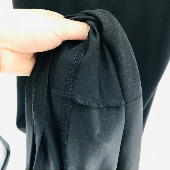 Aidan Mattox Scuba Crepe Cutout Open Back Gown in Black Size 6 - Picture 10 of 14